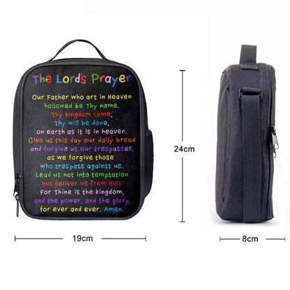 Lords Prayer Lunch Bag - Catholic Gifts For Bible, Bible Verse Lunch Bag For Men And Women