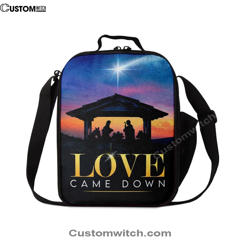 Love Came Down Christian Christmas Lunch Bags, Bible Verse Lunch Bag For Men And Women