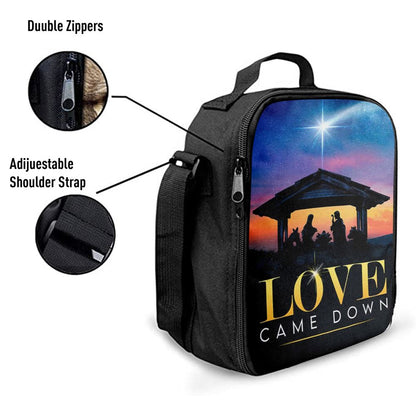 Love Came Down Christian Christmas Lunch Bags, Bible Verse Lunch Bag For Men And Women