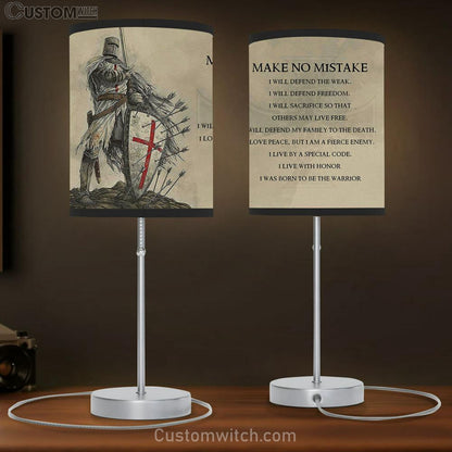 Make No Mistake Warrior Table Lamb Gift - Bible Verse Lamb Gift - Christian Home Decor