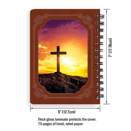 Man Of God 1 Timothy 611 Cross Spiral Notebook, Christian Spiral Notebooks