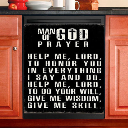 Man Of God Prayer Dishwasher Cover, Dishwasher Wrap For Men, Christian Gifts For Men Husband Him
