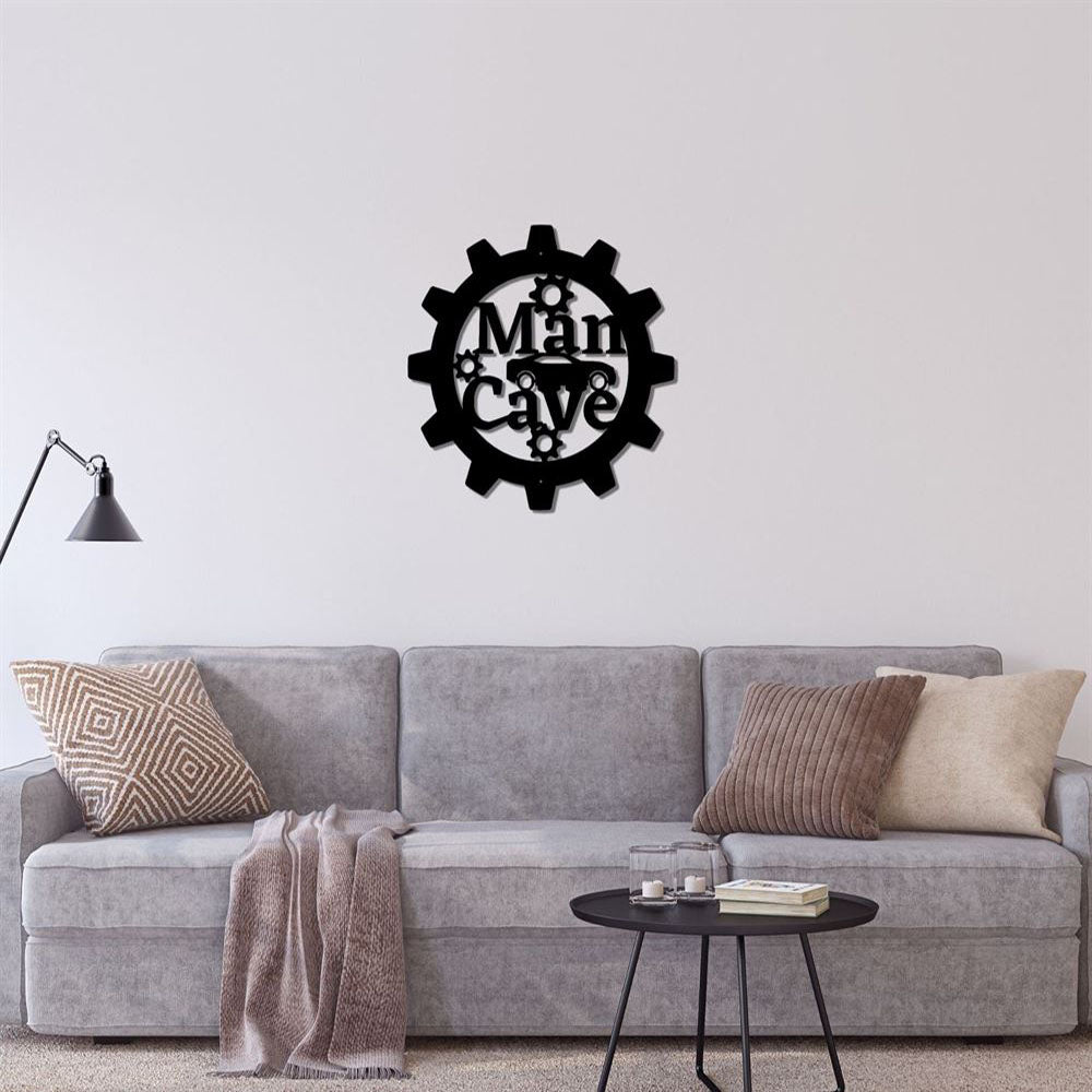 Mancave Metal Sign, Gearhead Metal Sign, Car Sign Decor, Garage Wall Decoration, Home Bar Decor, Metal Wall Art Decoration