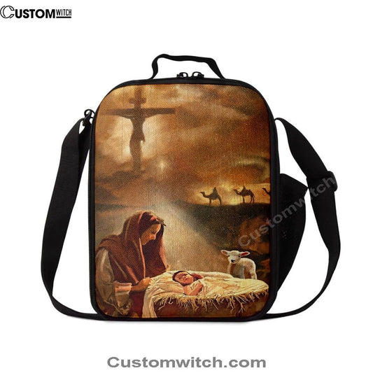 Maria And Jesus Lunch Bag, Bible Verse Lunch Bag For Men And Women