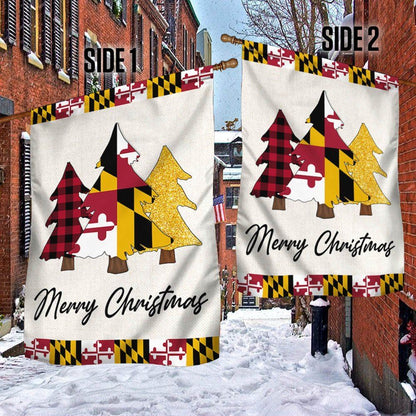 Maryland Christmas Flag Christmas Tree Maryland Christmas Decor Flag, Christmas Garden Flag, Home Decor Accessories, Christmas Outdoor Decor Ideas