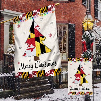 Maryland Christmas Flag Christmas Tree Maryland Christmas Decoraa Flag, Christmas Garden Flag, Home Decor Accessories, Christmas Outdoor Decor Ideas