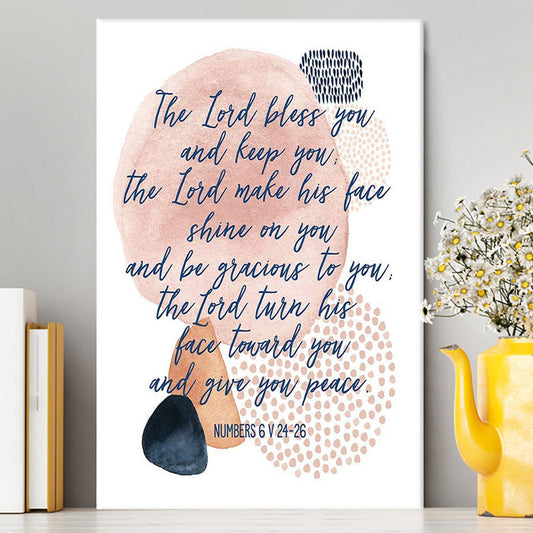 May The Lord Bless You And Keep You Canvas Prints - Christian Canvas Wall Art Decor