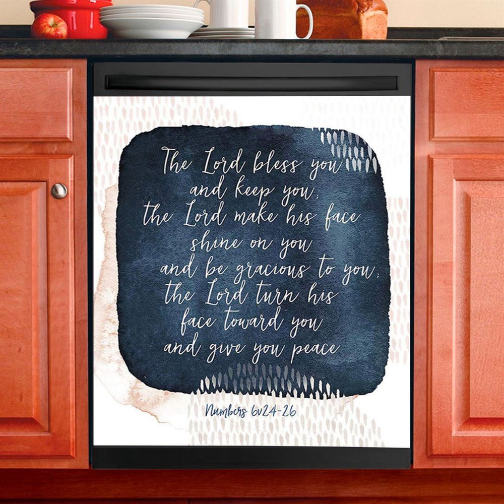 May The Lord Bless You And Keep You Dishwasher Cover, Christian Dishwasher Wrap
