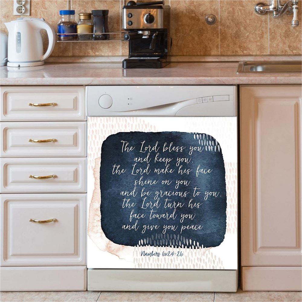 May The Lord Bless You And Keep You Dishwasher Cover, Christian Dishwasher Wrap