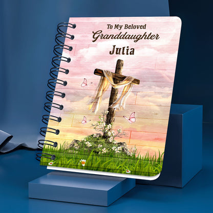 May This Gift Fill Your Heart With God’s Love Foreve Personalized Spiral Journal, Spiritual Gift Faith For Christians