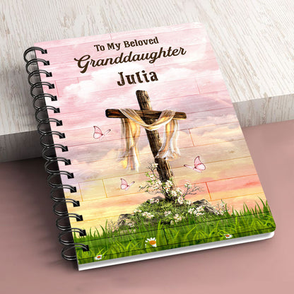 May This Gift Fill Your Heart With God’s Love Foreve Personalized Spiral Journal, Spiritual Gift Faith For Christians