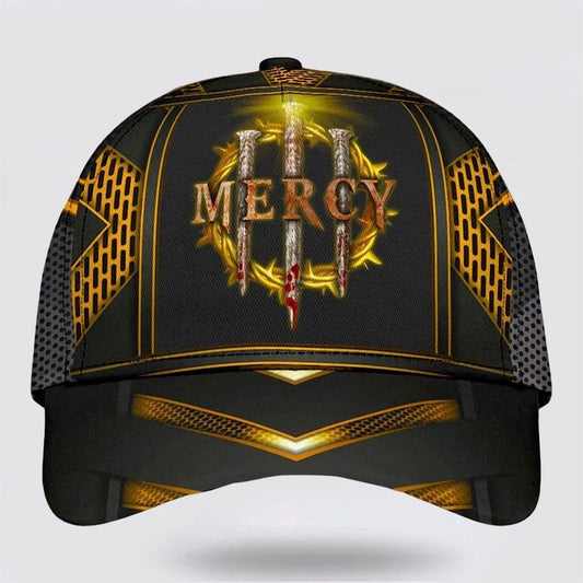 Mercy Nails Crown Of Thorns Classic Hat All Over Print, Christian Baseball Cap, Religious Cap, Jesus Gift, Jesus Hat