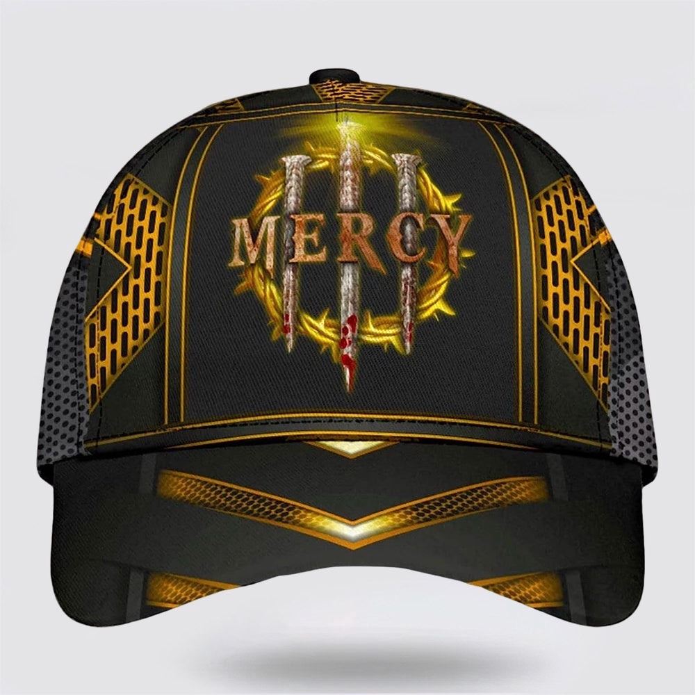 Mercy Nails Crown Of Thorns Classic Hat All Over Print, Christian Baseball Cap, Religious Cap, Jesus Gift, Jesus Hat