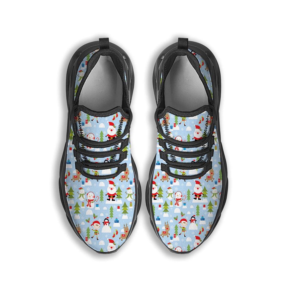 Merry Christmas Cute Print Pattern Black Max Soul Shoes For Men Women, Best Running Sneaker, Christmas Shoes, Winter Fashion Shoes