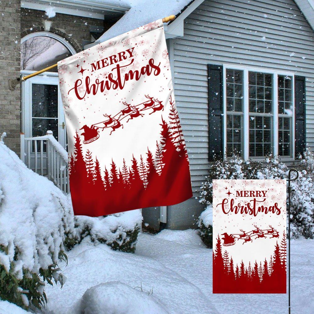 Merry Christmas Flag Santa Claus Flag, Christmas Garden Flag, Home Decor Accessories, Christmas Outdoor Decor Ideas