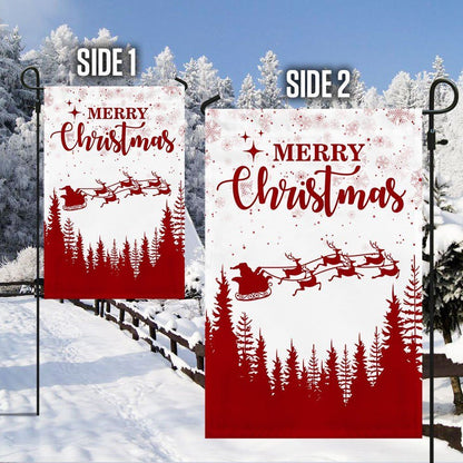 Merry Christmas Flag Santa Claus Flag, Christmas Garden Flag, Home Decor Accessories, Christmas Outdoor Decor Ideas