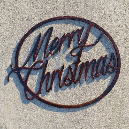 Merry Christmas Metal Sign, Cut Metal Sign, Wall Metal Sign, Christmas Gift, Christmas Home Decor Sign, Christmas Outdoor Metal Sign