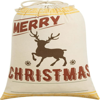 Merry Christmas Reindeer Print Sack, Gift For Chidren, Christmas Bag Gift, Christmas Gift 2023