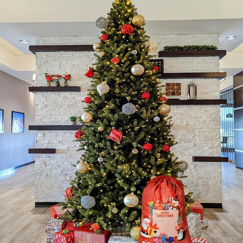 Merry Christmas Santa And Snowman Print Sack, Gift For Chidren, Christmas Bag Gift, Christmas Gift 2023