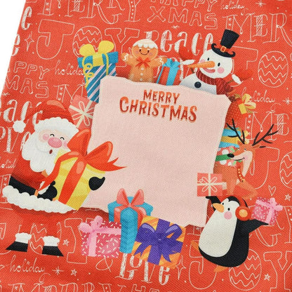 Merry Christmas Santa And Snowman Print Sack, Gift For Chidren, Christmas Bag Gift, Christmas Gift 2023