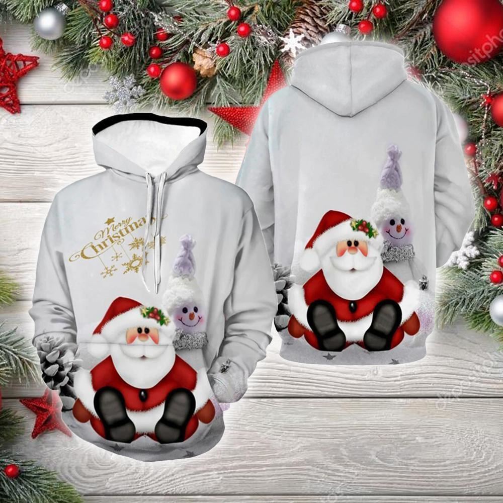 Merry Christmas Santa Claus All Over Print 3D Hoodie For Men & Women, Christmas Hoodie Cute, Christmas Gift, Christmas Fashion