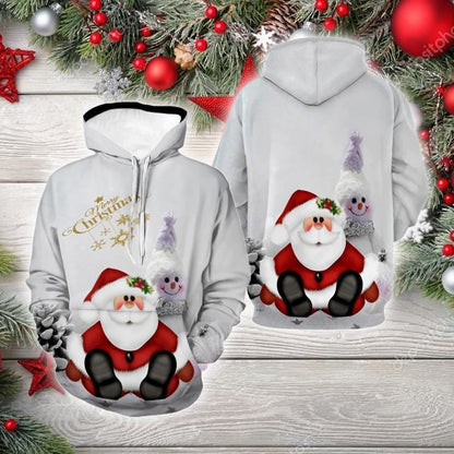 Merry Christmas Santa Claus All Over Print 3D Hoodie For Men & Women, Christmas Hoodie Cute, Christmas Gift, Christmas Fashion