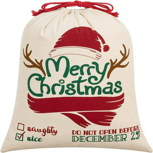 Merry Christmas Santa Hat Print Sacks, Gift For Chidren, Christmas Bag Gift, Christmas Gift 2023