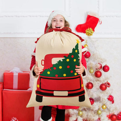 Merry Christmas Tree Truck Sacks, Gift For Chidren, Christmas Bag Gift, Christmas Gift 2023