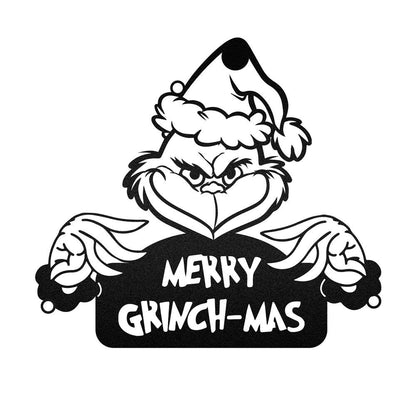 Merry Grinch - Mas Christmas Gifts Wall Decoration Metal Sign, Christmas Gift, Christmas Home Decor Sign, Christmas Outdoor Metal Sign