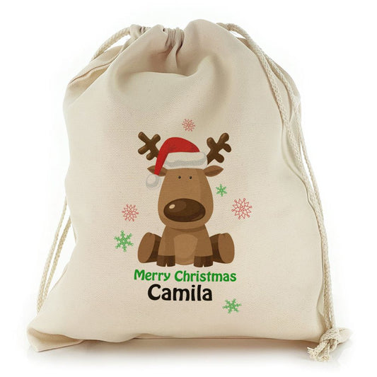 Merry Santa Hat Reindeer Christmas Sack, Gift For Chidren, Christmas Bag Gift, Christmas Gift 2023
