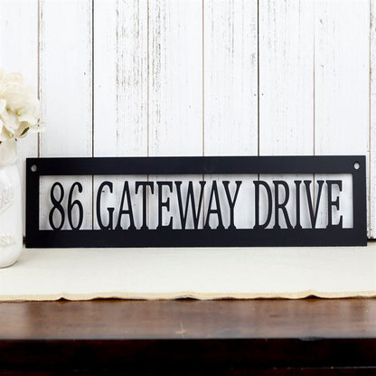 Metal Address Sign, Address Sign Metal Address Numbers Address Metal Sign House Numbers Modern Address Sign Sign For Front Of House Address