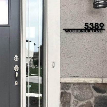 Metal Address Sign, Address Sign Modern Address Sign Metal House Numbers Address Plaque Housewarming Gift Custom Metal Address Sign Street