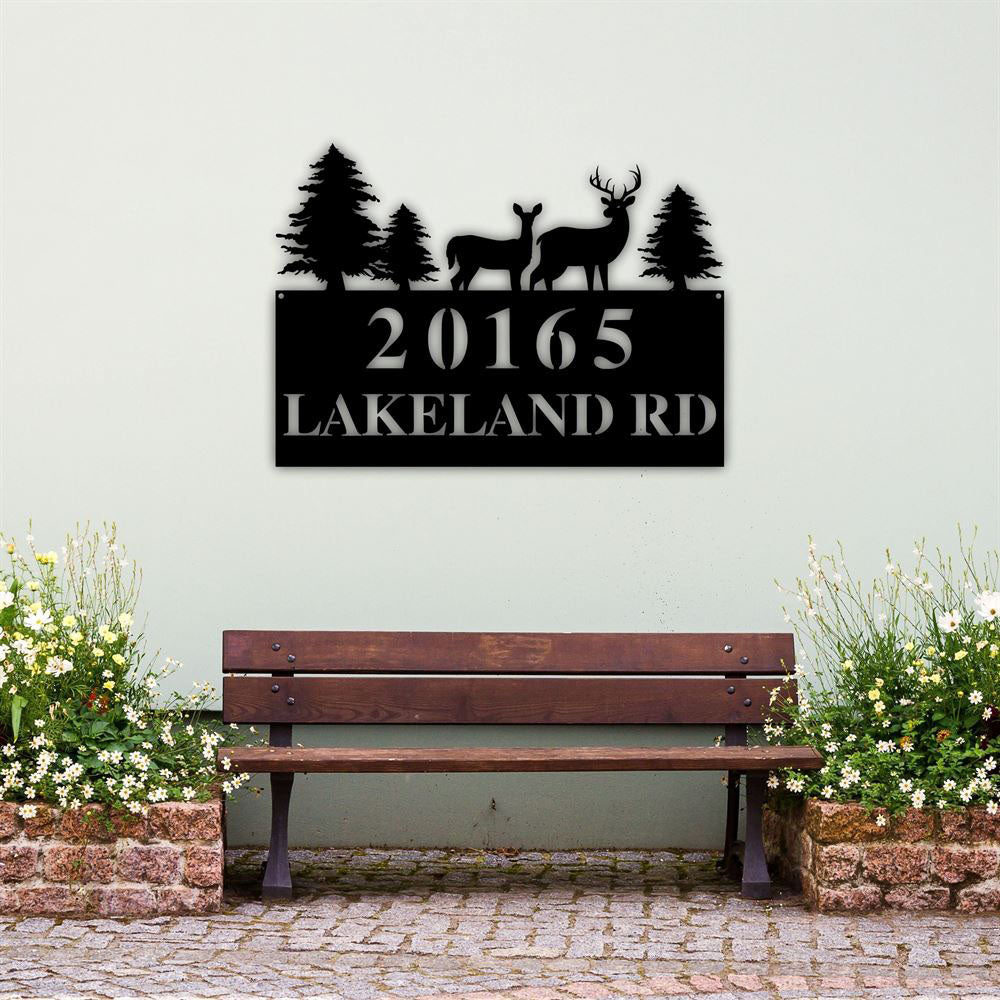 Metal Address Sign, Bear Metal Address Plaque For House Address Number Metal Address Sign House Numbers Front Porch Address