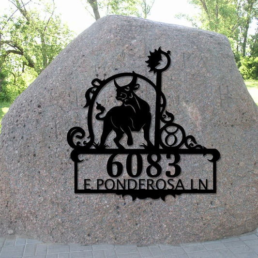 Metal Address Sign, Bird Sign Bird Address Sign Quail Sign Metal Address Sign House Number Plaque Custom Metal Address Sign Metal House
