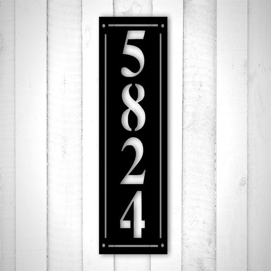 Metal Address Sign, Custom Outdoor House Number Metal Sign With Oak Leaves, Digit Copper Address Plaque, Outdoor Signs