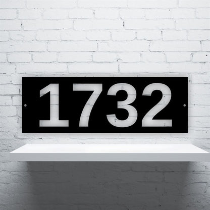 Metal Address Sign, Custom Vertical House Number Metal Sign Vertical Address Metal Wall Art Outdoor Sign Address Sign Address Plaque