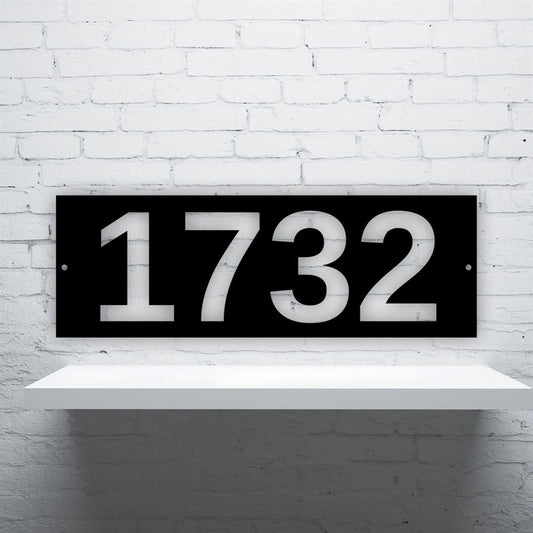 Metal Address Sign, Custom Vertical House Number Metal Sign Vertical Address Metal Wall Art Outdoor Sign Address Sign Address Plaque