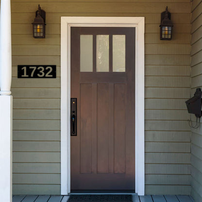 Metal Address Sign, Custom Vertical House Number Metal Sign Vertical Address Metal Wall Art Outdoor Sign Address Sign Address Plaque