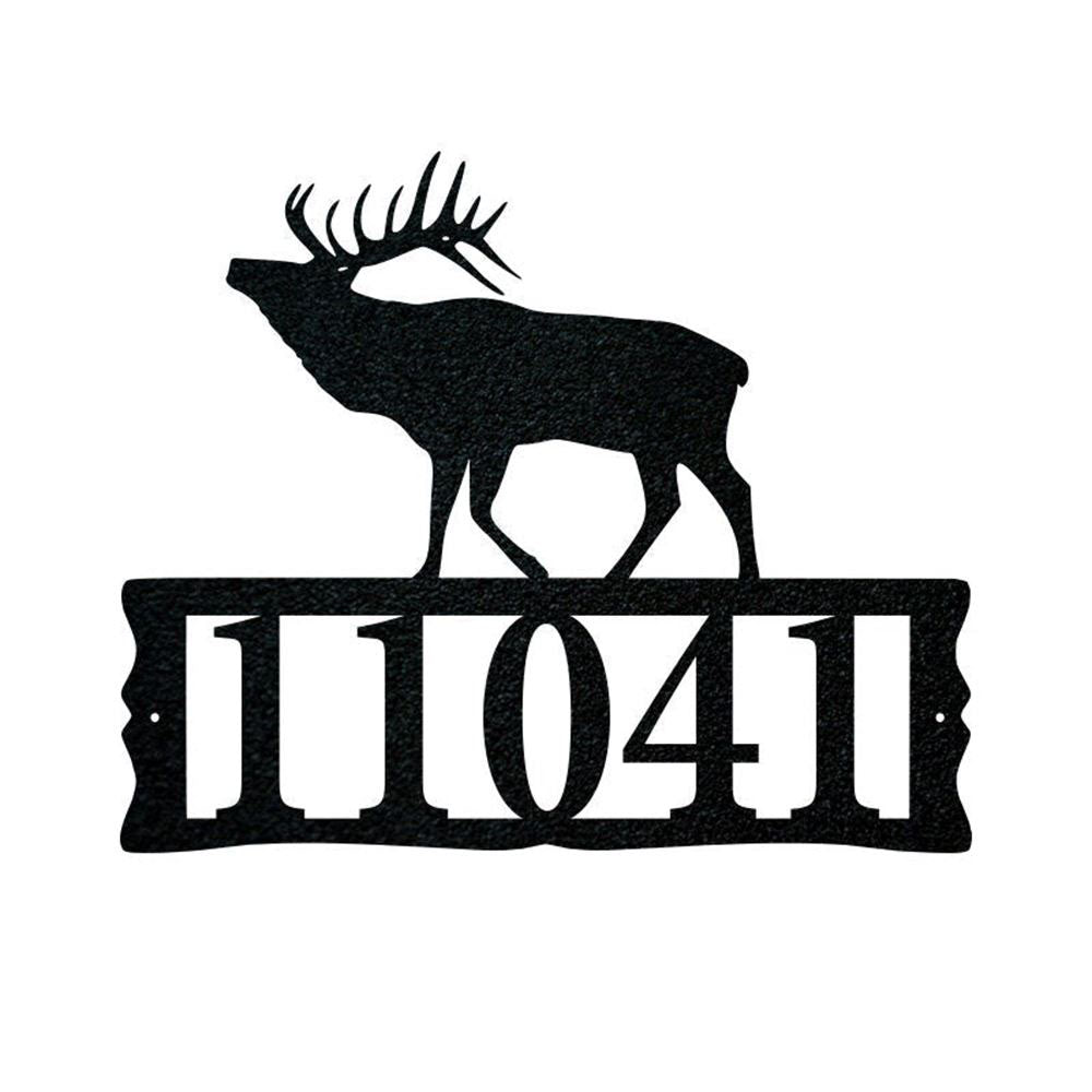 Metal Address Sign, Deer Address Sign Metal Deer Sign Deer Sign Custom Deer House Address Sign Wilderness House Sign Metal Address Sign Deer