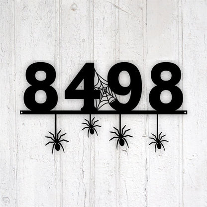 Metal Address Sign, Dragon Outdoor Metal House Number Sign, Black Custom Sign Address Plaque Outdoor Sign Metal House Number