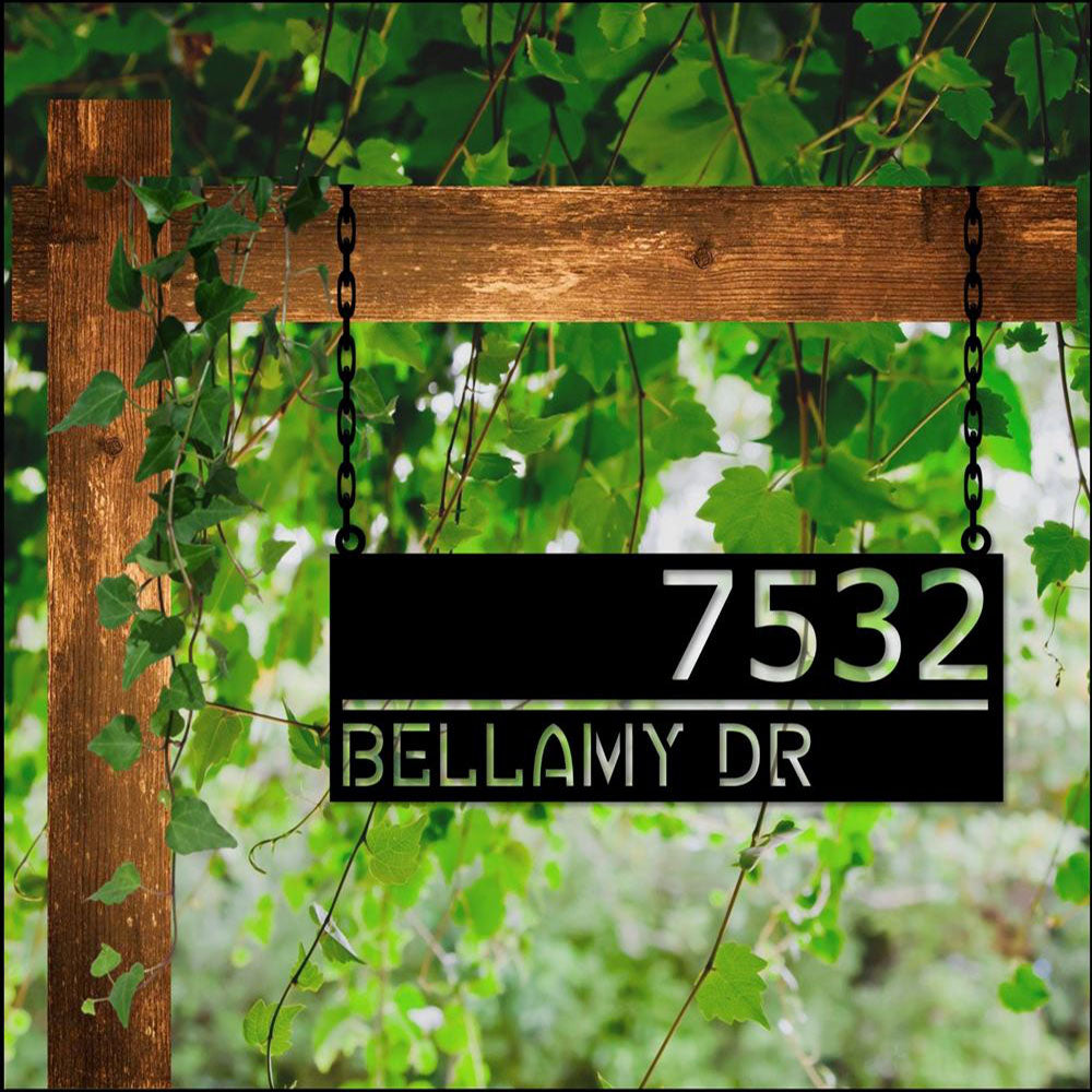 Metal Address Sign, Elk Metal Address Plaque For House Address Number Metal Address Sign House Numbers Front Porch Address
