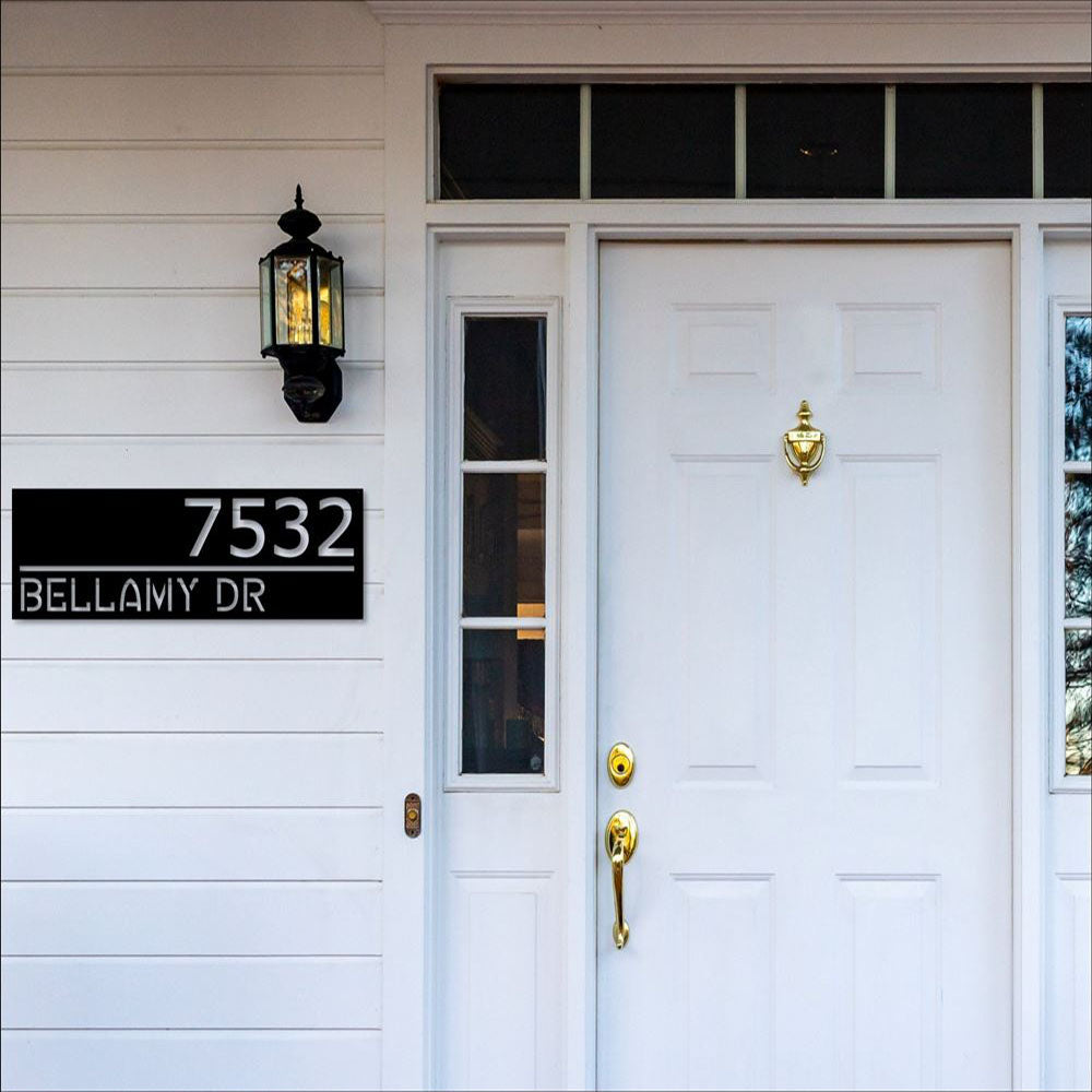 Metal Address Sign, Elk Metal Address Plaque For House Address Number Metal Address Sign House Numbers Front Porch Address