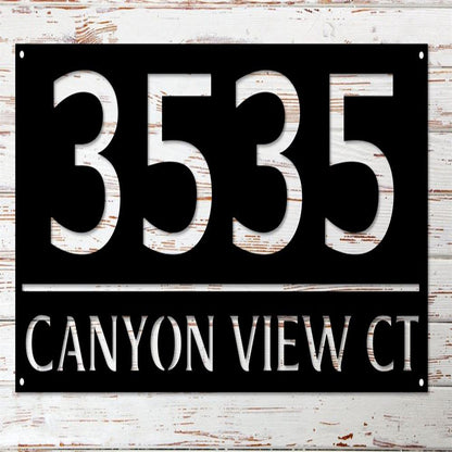 Metal Address Sign, Firefly Address Sign Metal Modern Address Sign For Yard Address Plaque Yard Decor Address Sign With Stakes Hanging