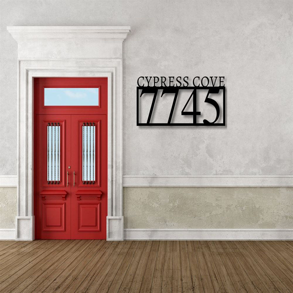 Metal Address Sign, House Number Metal Sign Metal Address Sign Custom Metal Sign House Numbers Address Plaque Address Sign