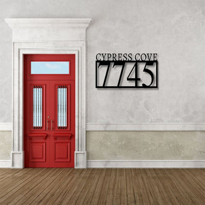 Metal Address Sign, House Number Metal Sign Metal Address Sign Custom Metal Sign House Numbers Address Plaque Address Sign