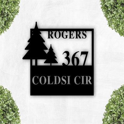 Metal Address Sign, House Number Plaque Vertical Address Sign Door Number Metal House Number Metal Art Address Number Number Sign Metal