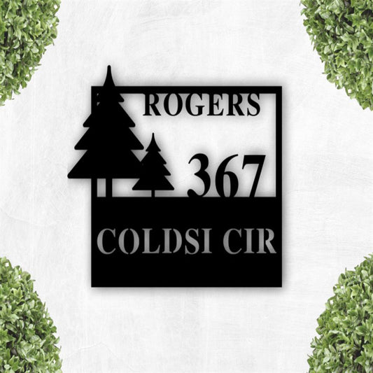 Metal Address Sign, House Number Plaque Vertical Address Sign Door Number Metal House Number Metal Art Address Number Number Sign Metal