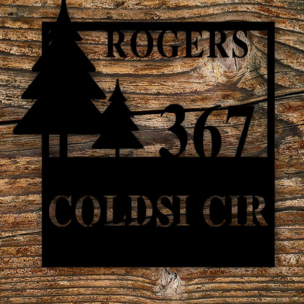 Metal Address Sign, House Number Plaque Vertical Address Sign Door Number Metal House Number Metal Art Address Number Number Sign Metal