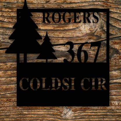 Metal Address Sign, House Number Plaque Vertical Address Sign Door Number Metal House Number Metal Art Address Number Number Sign Metal