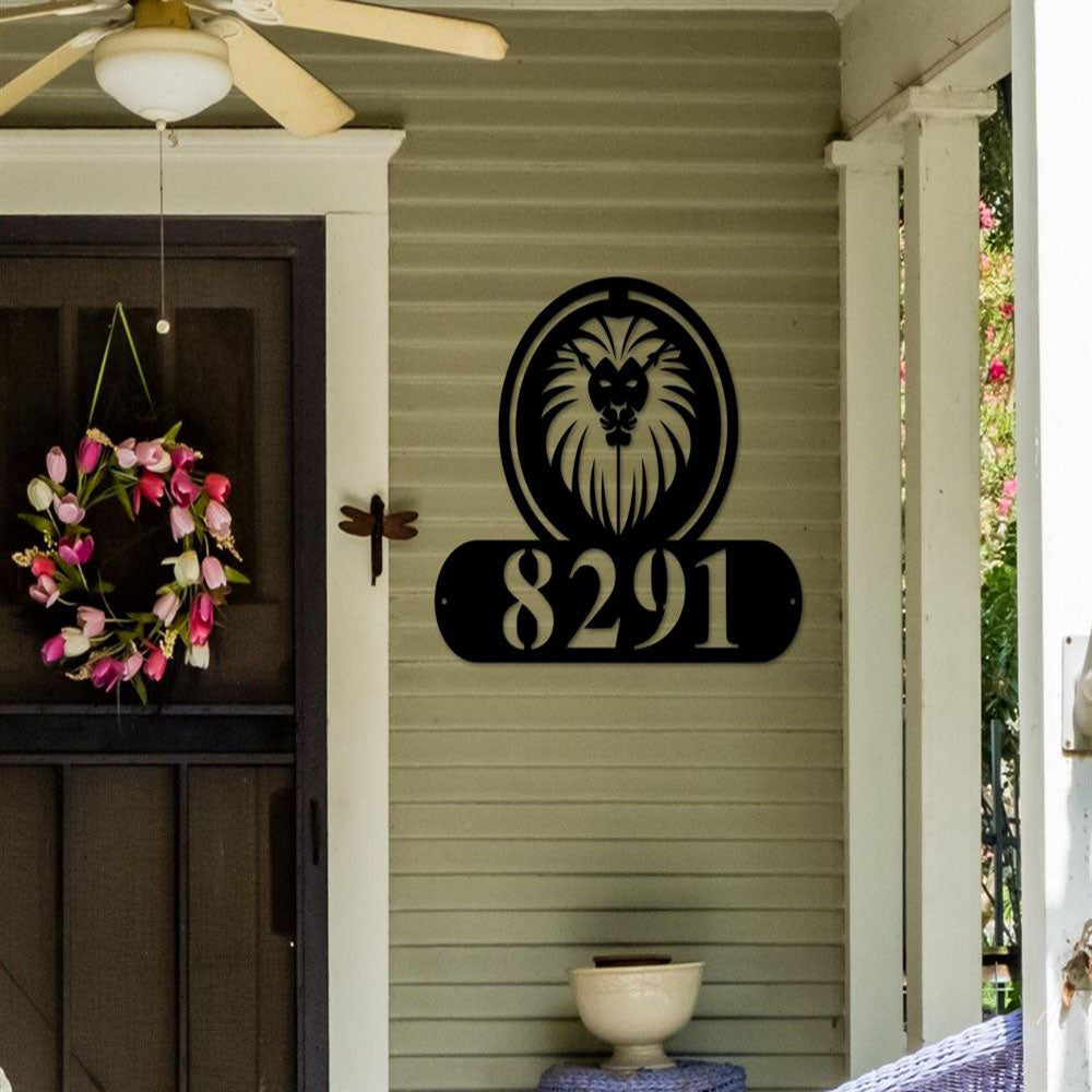 Metal Address Sign, House Number Sign House Numbers Address Plaque Address Sign House Number House Number Plaque Modern Address Sign